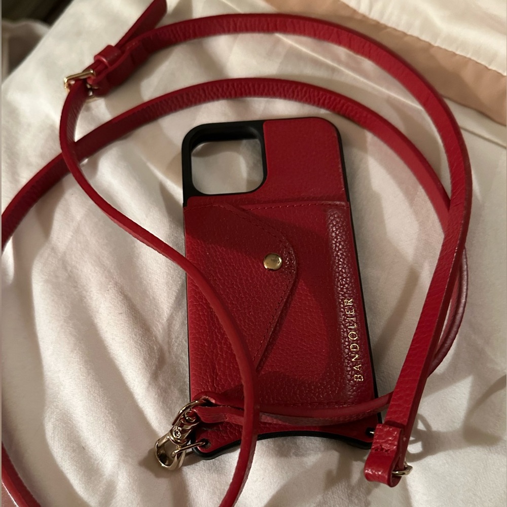 Bandolier iPhone 12 case and strap Red!